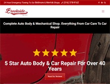 Tablet Screenshot of brooksideautocenter.com